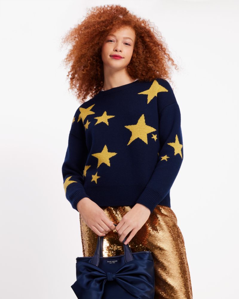 Kate Spade,Star Sweater,Blazer Blue