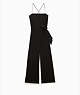 Kate Spade,Rhinestone Embellished Jumpsuit,Black