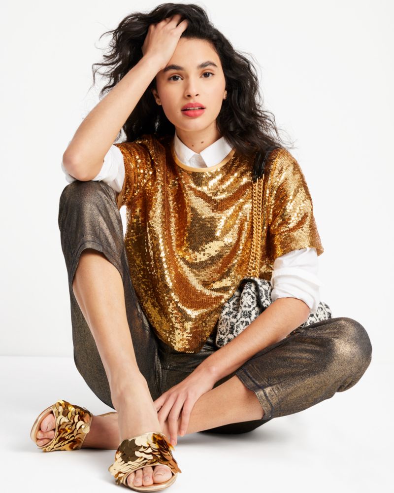 Sequin Top  Kate Spade New York