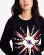 Kate Spade,Carnival Spinner Sweatshirt,Black