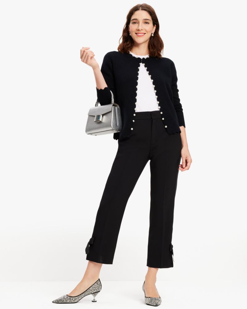 Scallop Pearl Embellished Cardigan Kate Spade New York