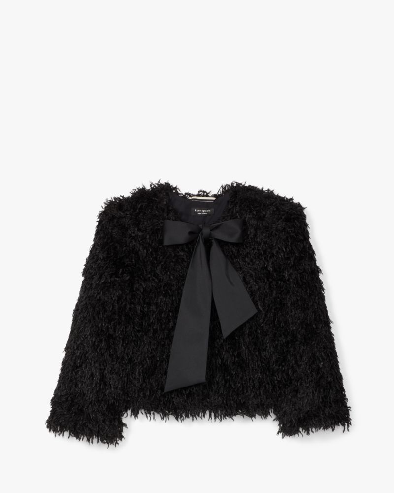 Faux Feather Bow Jacket | Kate Spade UK