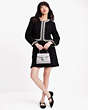 Kate Spade,Embellished Tweed Jacket,Black
