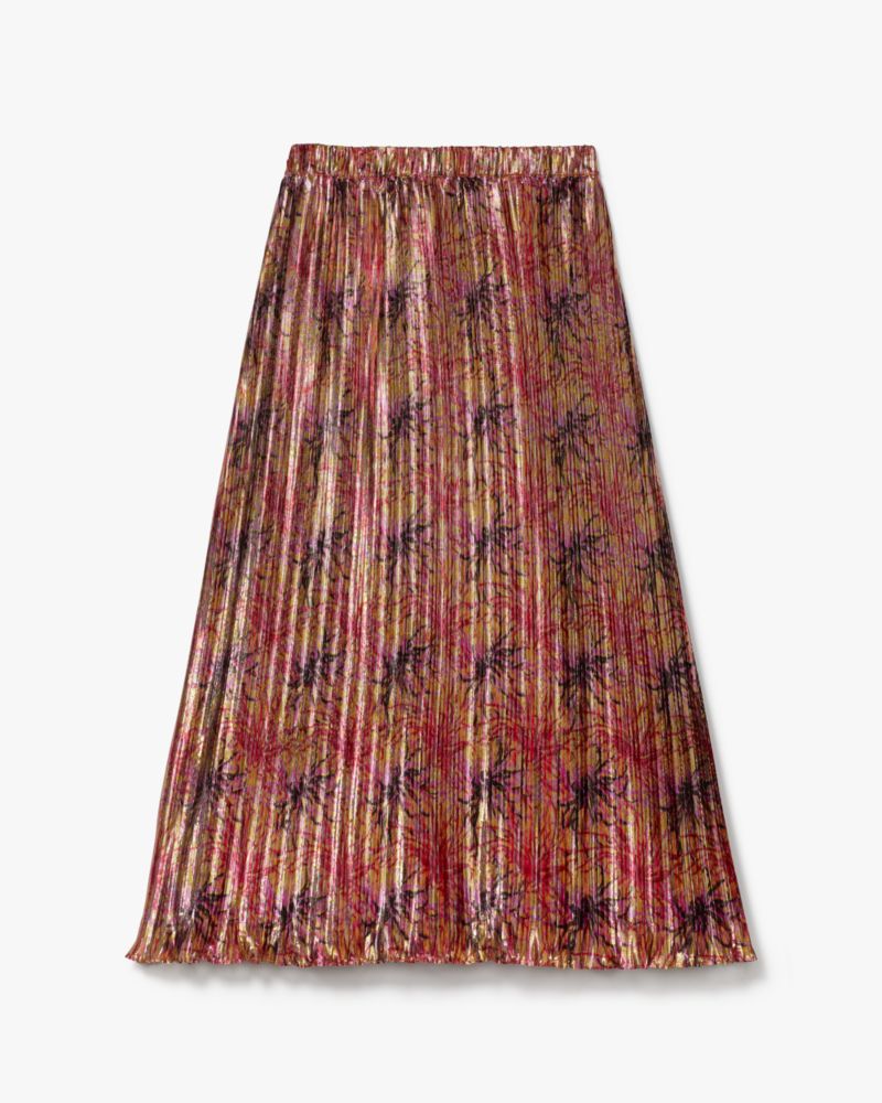 Kate Spade Winter Chrysanthemum Pleated Skirt. 7