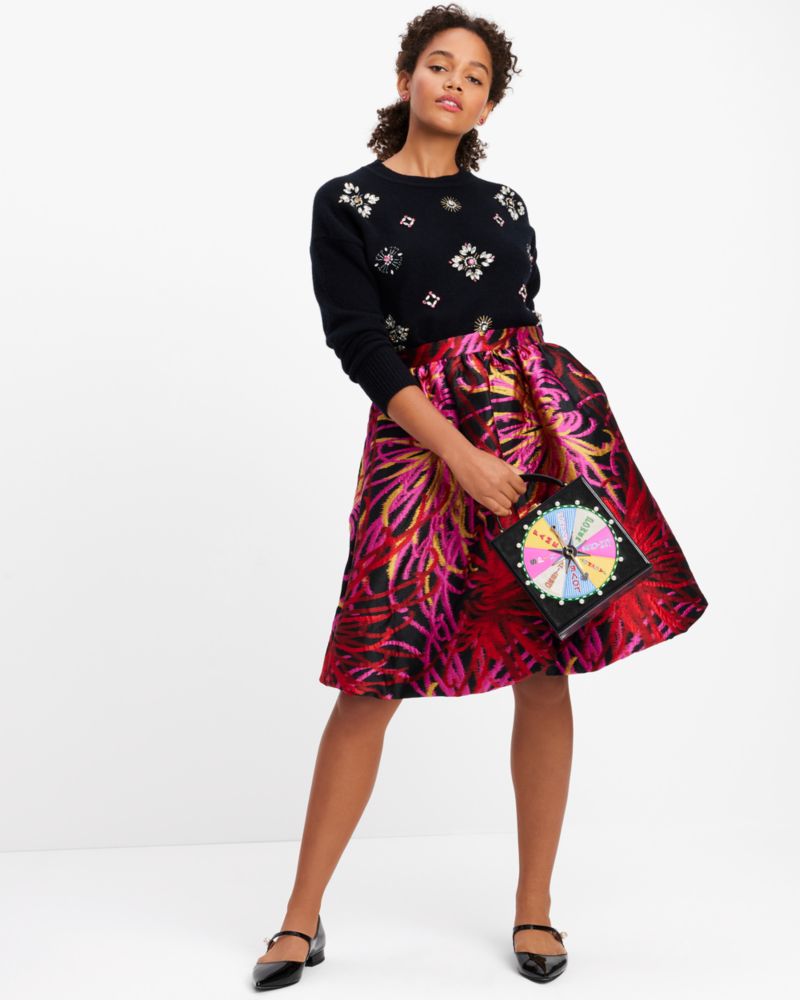 Kate Spade Winter Chrysanthemum Bubble Skirt. 5