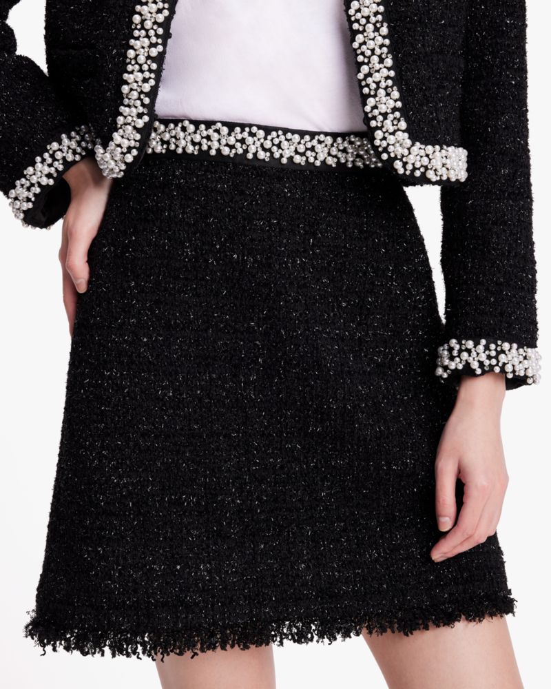 Kate Spade Embellished Tweed Skirt. 3