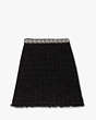 Kate Spade,Embellished Tweed Skirt,Black