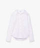 Kate Spade,Embellished Poplin Shirt,Fresh White