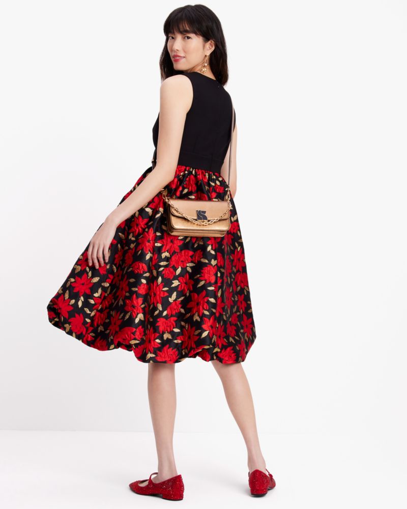 Kate Spade Winter Blooms Brocade Dress. 5