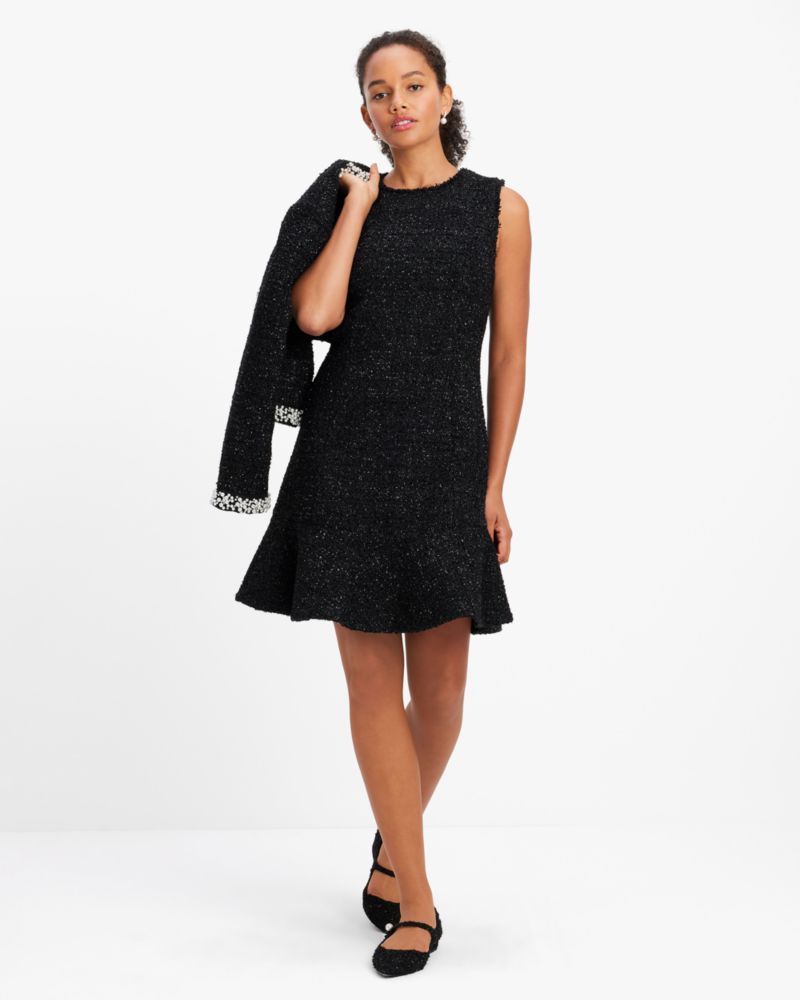 Flounce Tweed Dress | Kate Spade UK