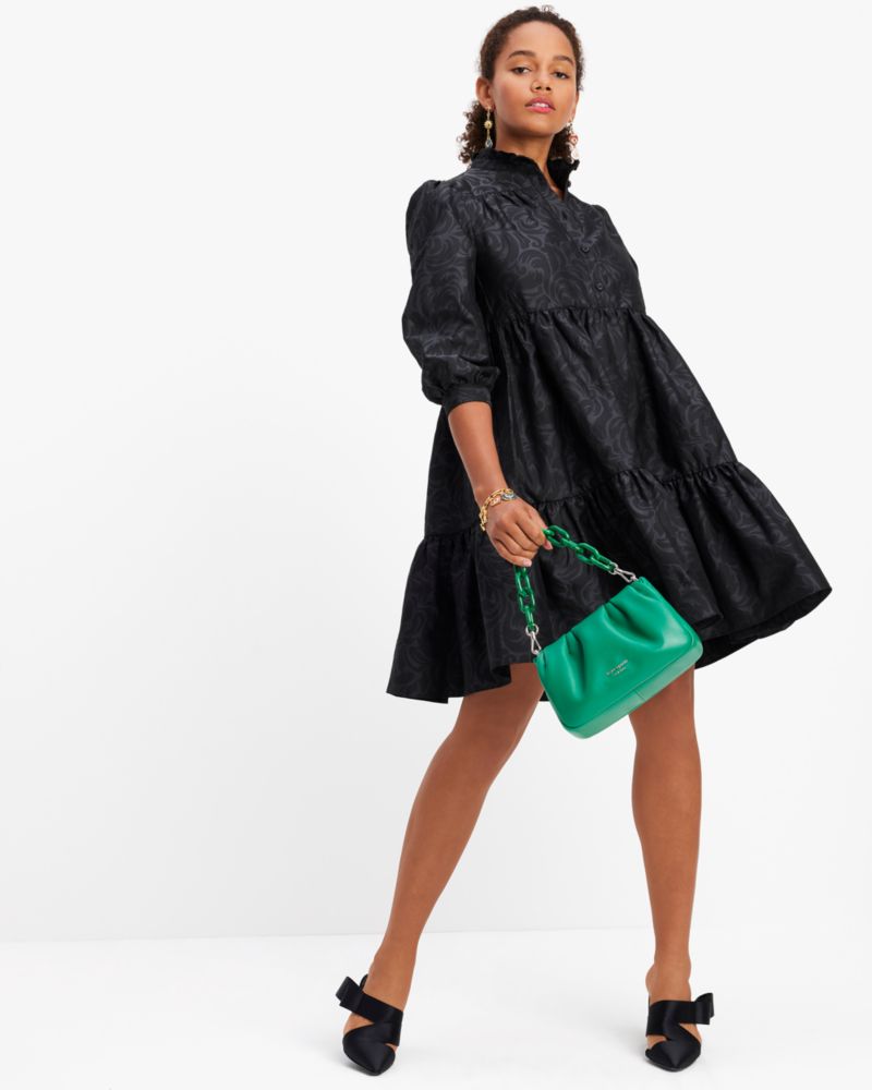 Flourish Swirl Taffeta Dress | Kate Spade New York