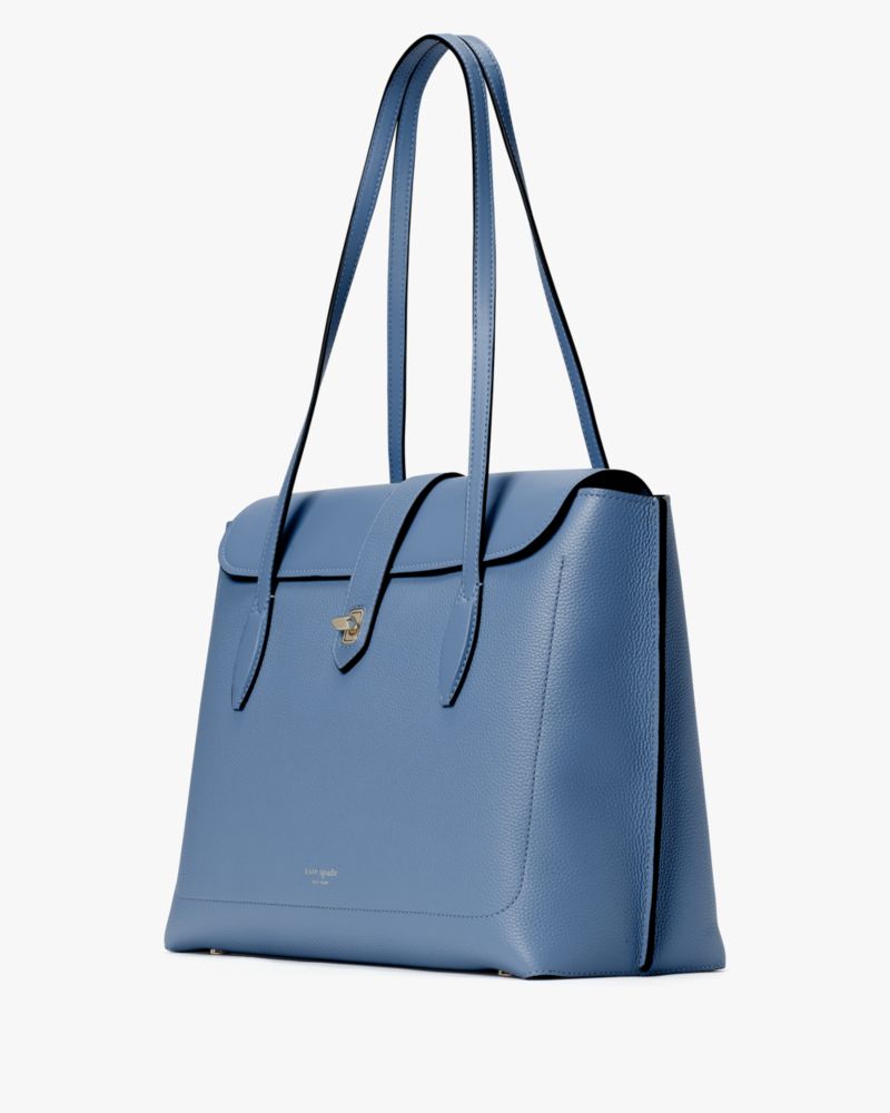 Kate Spade,Afterparty Crystal Embellished Satin Shoulder Bag,Manta Blue
