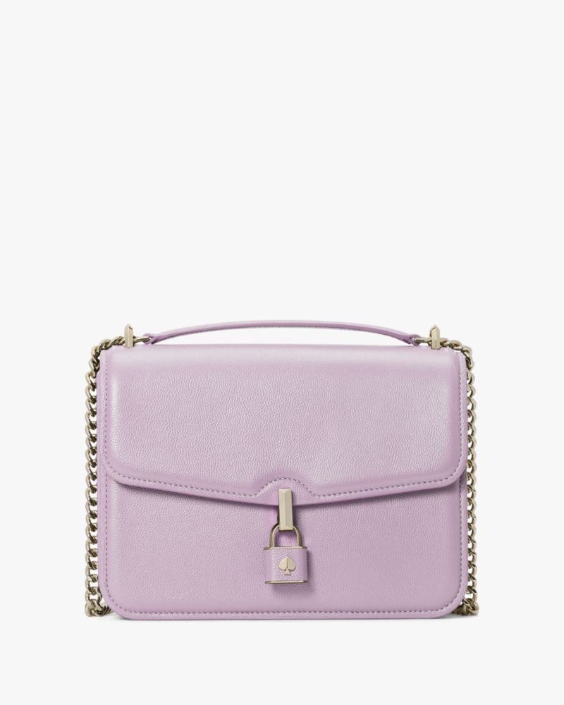 Light Purple / Lilac Croco Medium Bag made in New York City