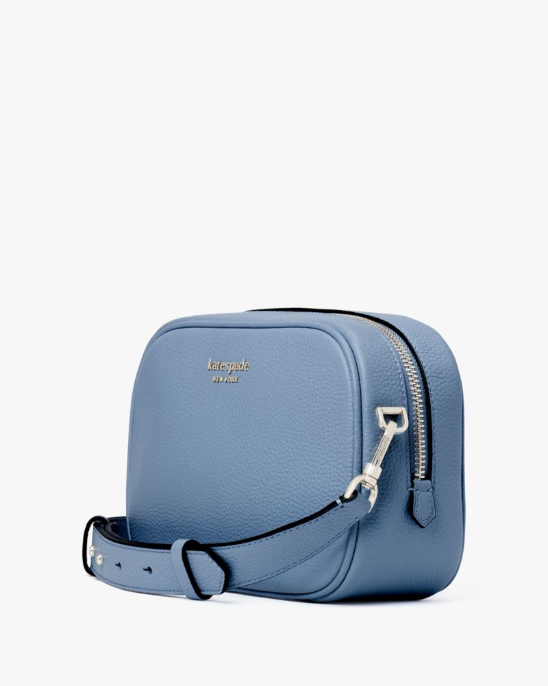 Kate Spade,Roulette Medium Messenger Bag,Manta Blue