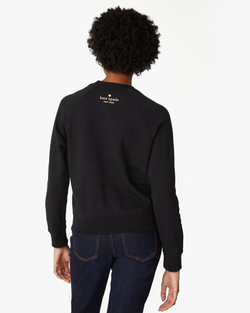 Kate Spade,Disney x Kate Spade New York Beauty and the Beast Sweatshirt,cotton,Black