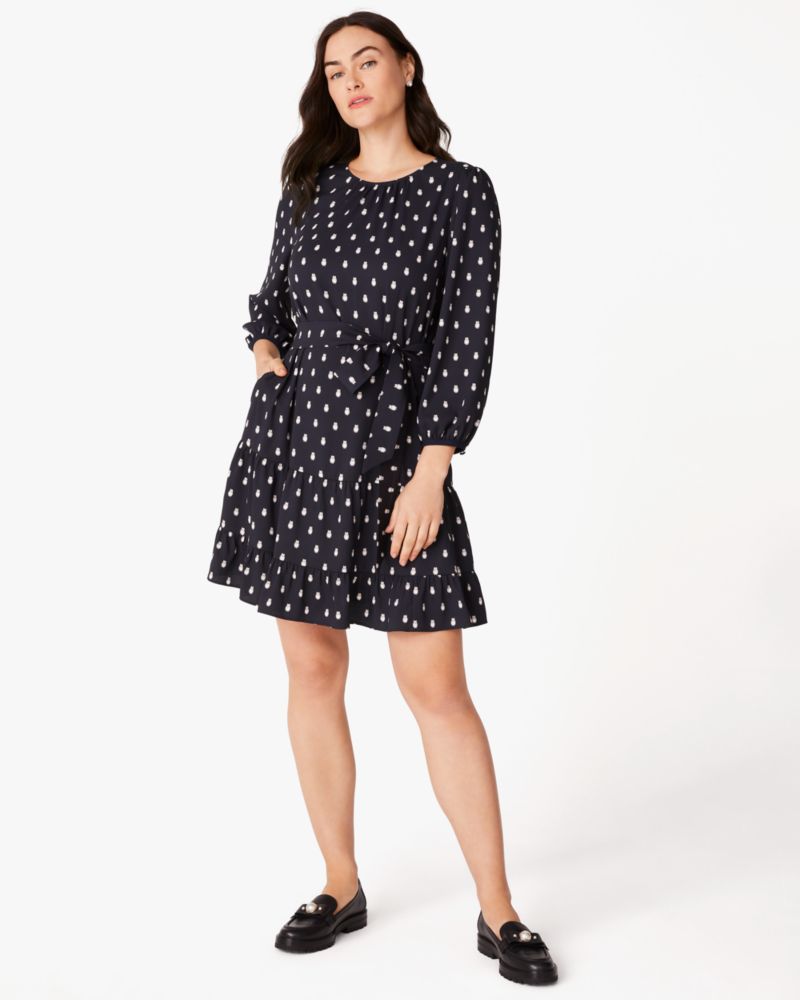 Kate spade cold shoulder crepe outlet dress