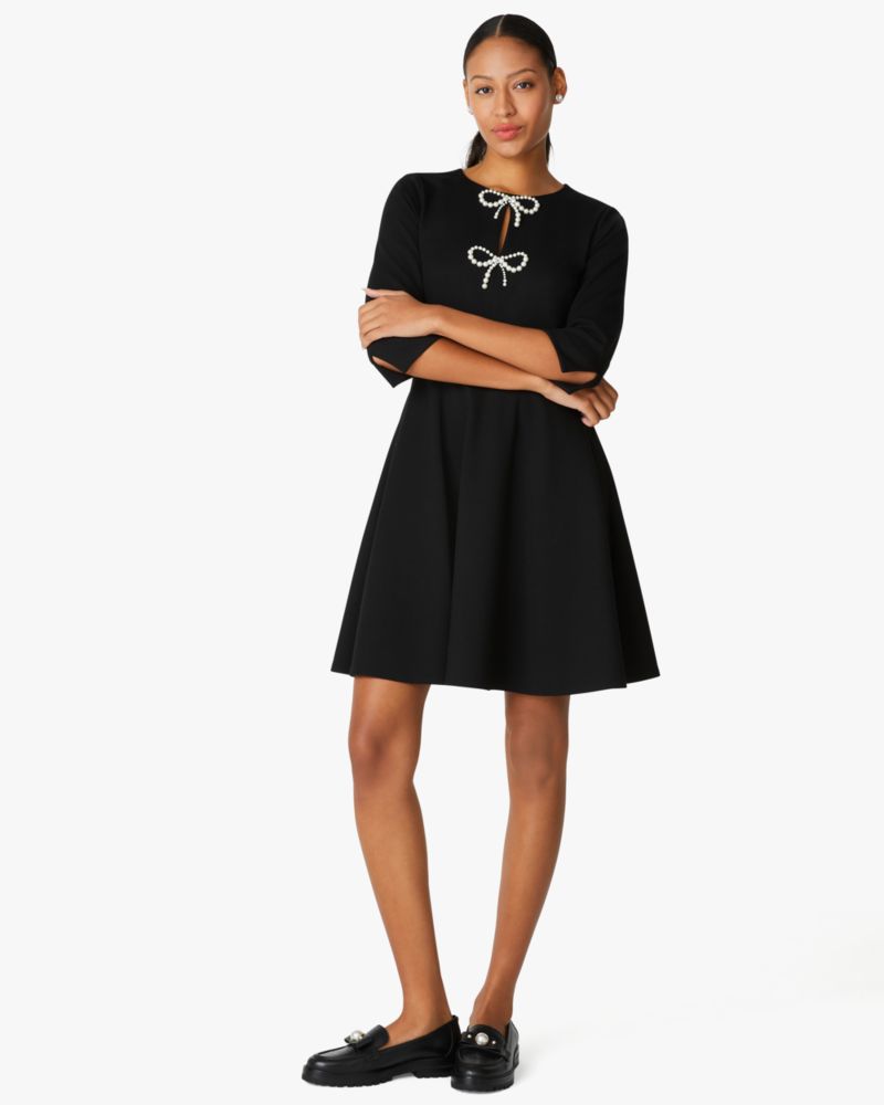 Monique Ponte Dress in Black