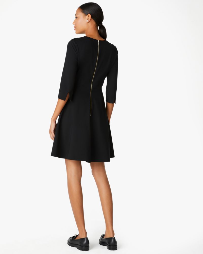 Kate spade black 2025 dress with pearls