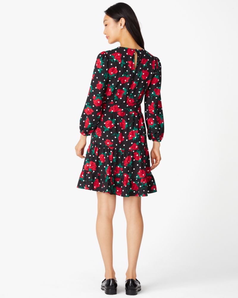 Kate spade night outlet rose crepe dress