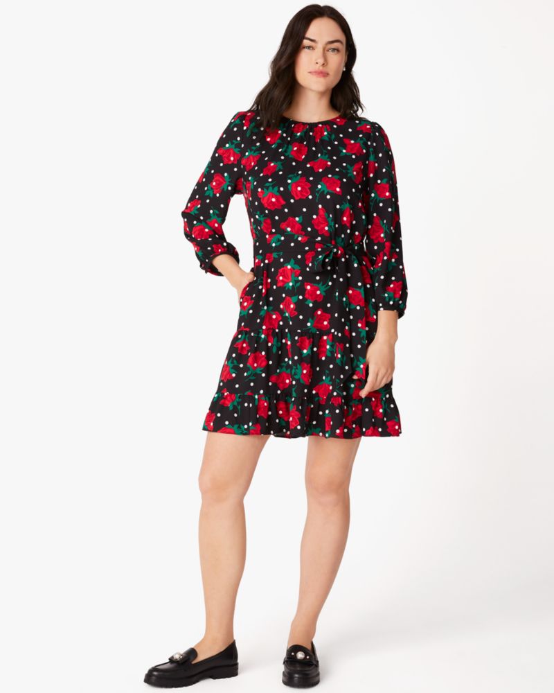 Poppy Toss Shirtdress