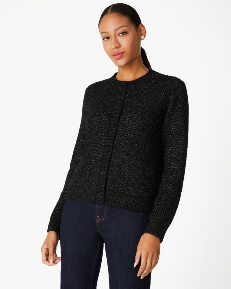 Kate Spade Textured Sparkle Cardigan