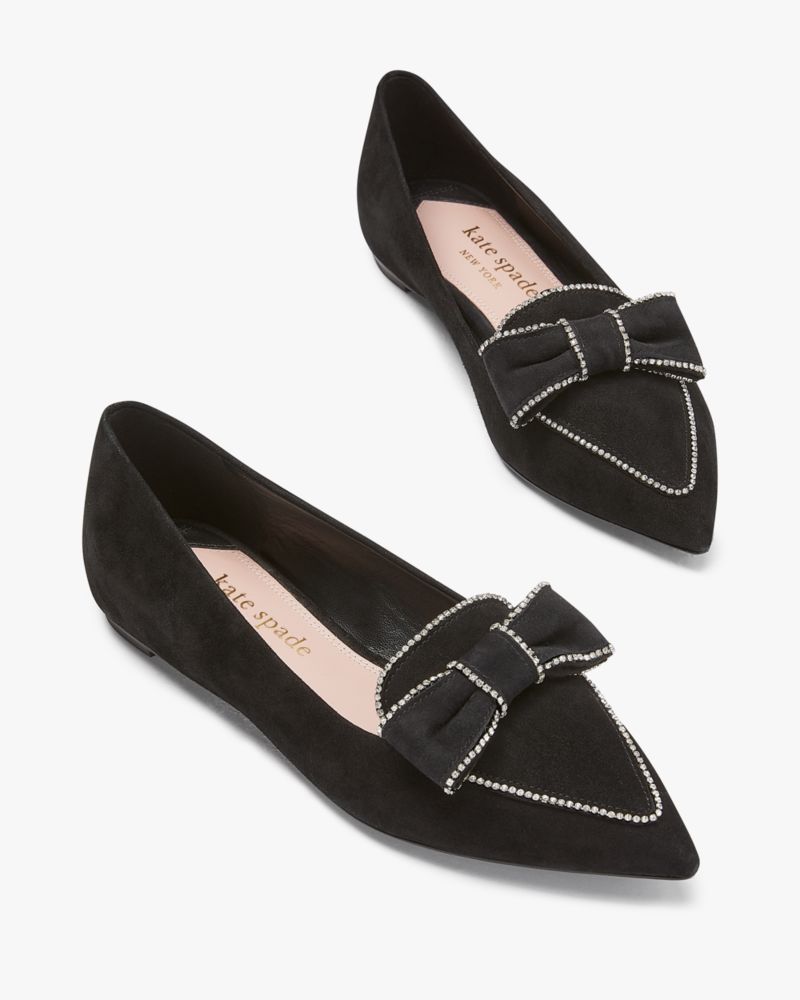 Kate Spade,Be Dazzled Flats,Black