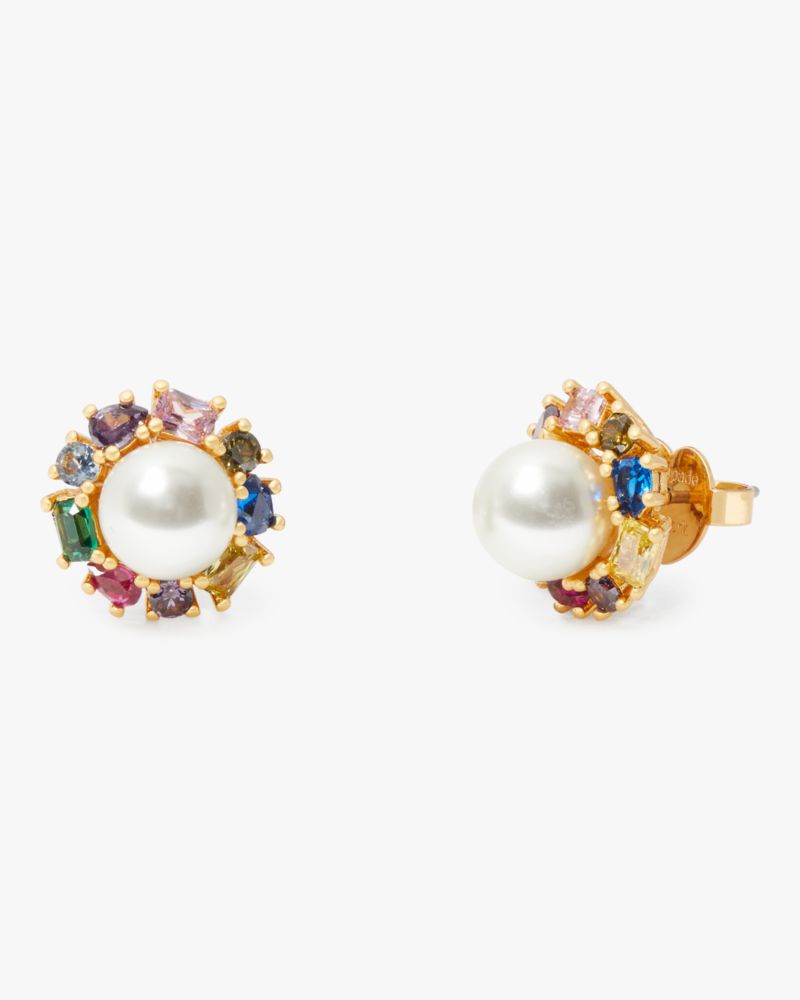 Kate Spade,Candy Shop Pearl Halo Studs,