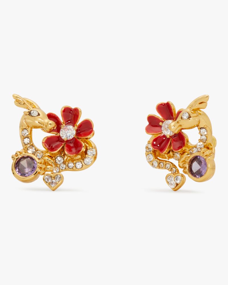 Kate Spade,Lucky Dragon Studs,