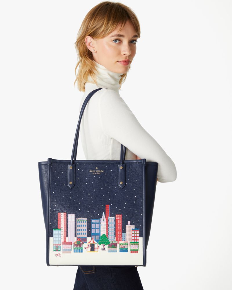 Kate Spade,エラ ウィンター ワンダーズ ノース サウス トート,バッグ,マルチ