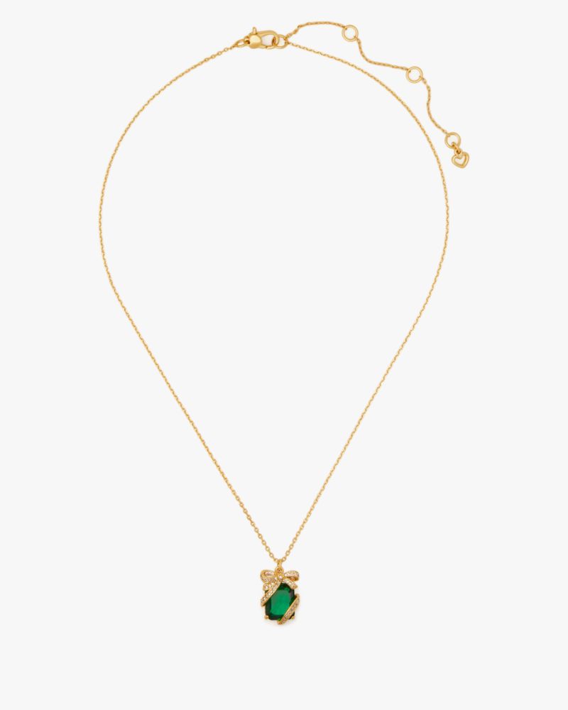 Kate Spade,Pave Emerald Present Pendant,