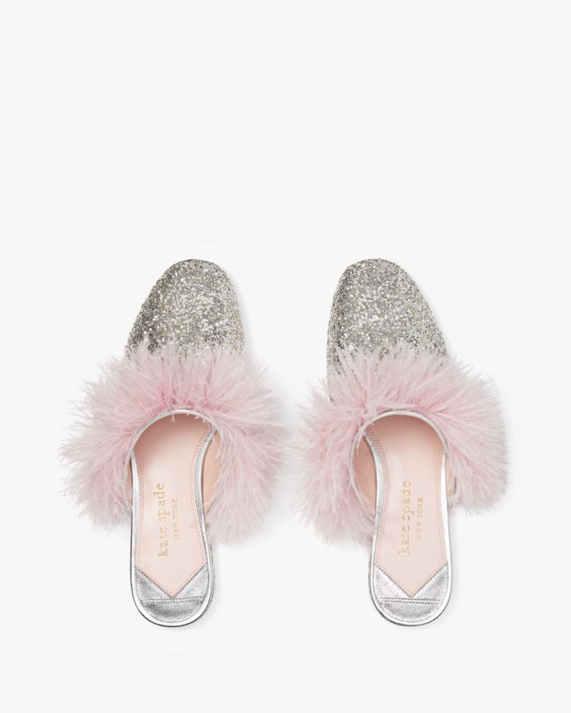 Kate spade glitter on sale mules