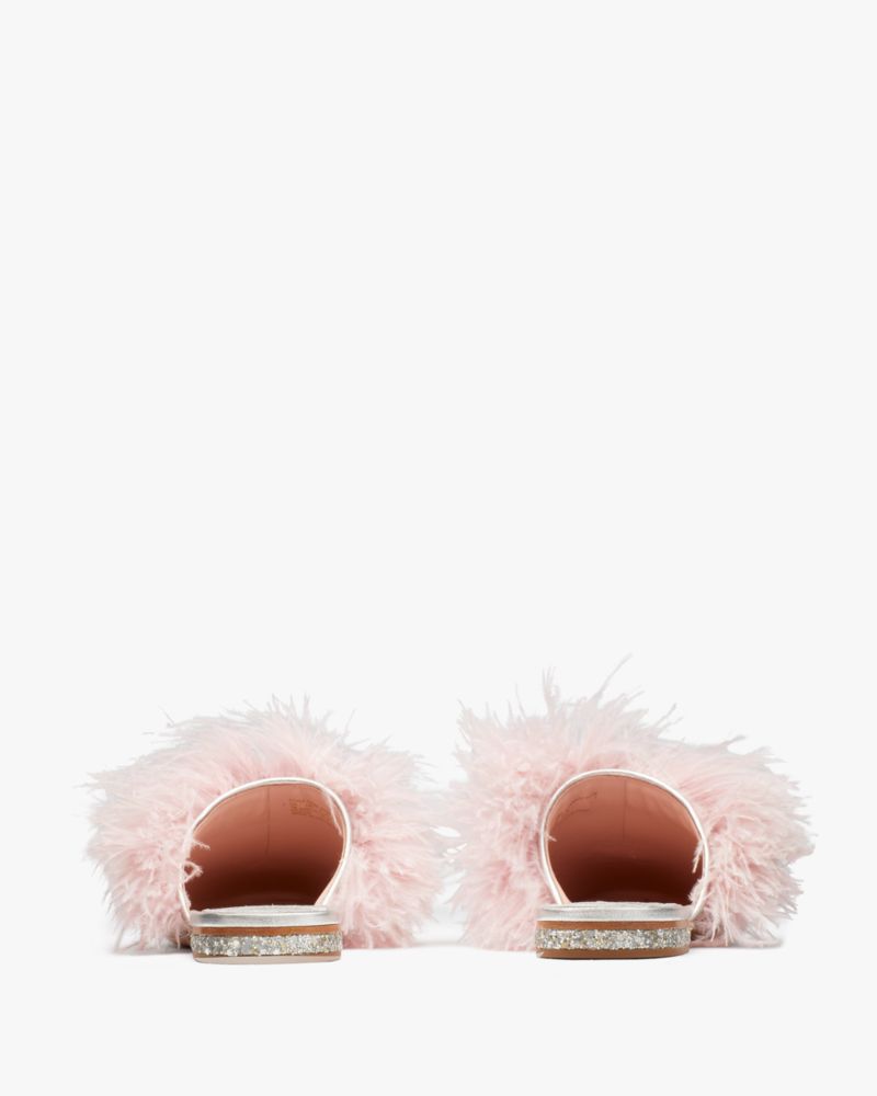 Kate Spade Marabou Mules. 4