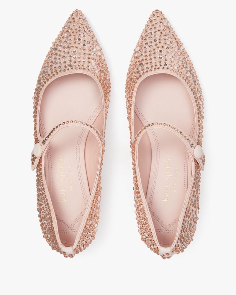 Kate Spade,Maya Crystal Flats,Mochi Pink