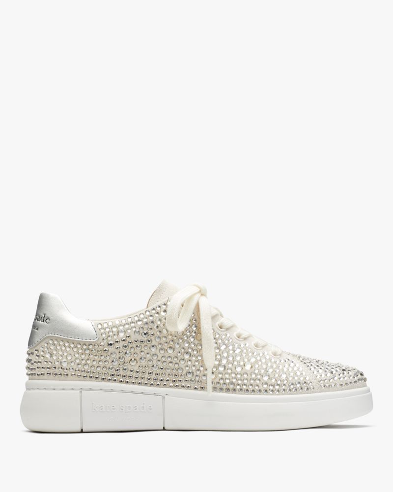 Kate Spade New York Women's Signature Leather Sneakers