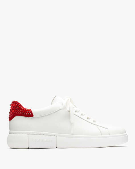 Kate Spade,Lift Sneakers,Tru Wht/Perf Chry