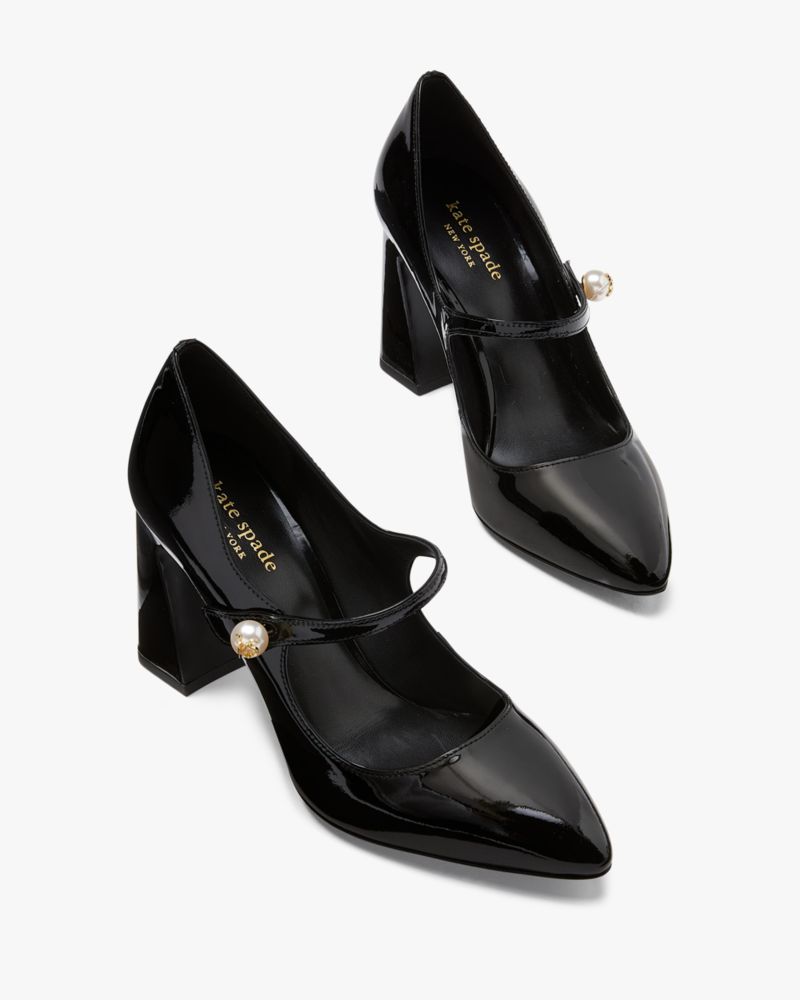 Kate spade black sales patent shoes