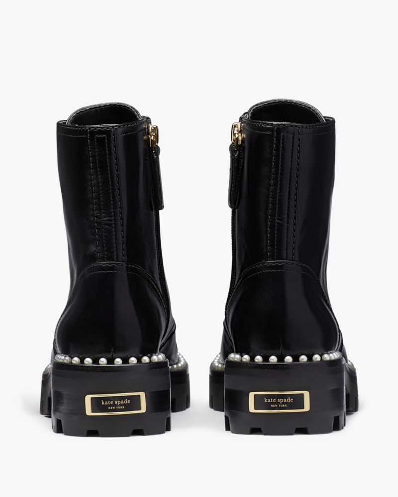 Kate Spade,メリット パール ラグ ブーティー,シューズ,ブラック