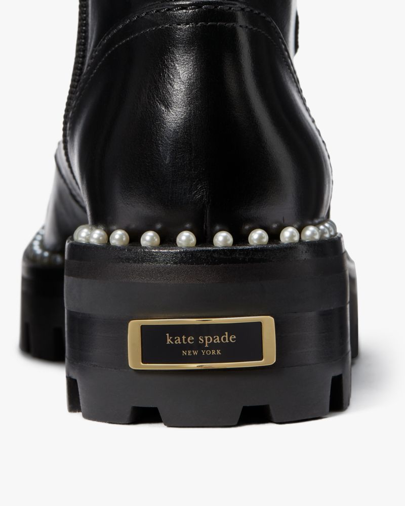 Kate Spade,メリット パール ラグ ブーティー,シューズ,ブラック