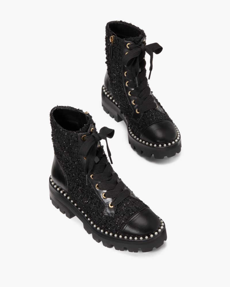 Kate spade clearance combat boots