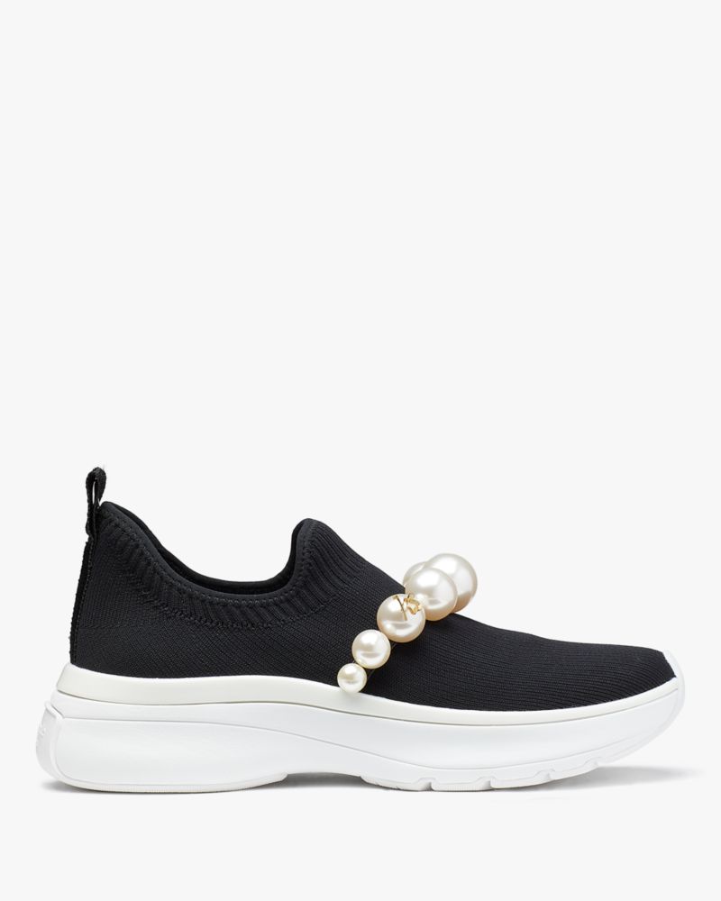 Kate Spade New York Women's Signature Leather Sneakers