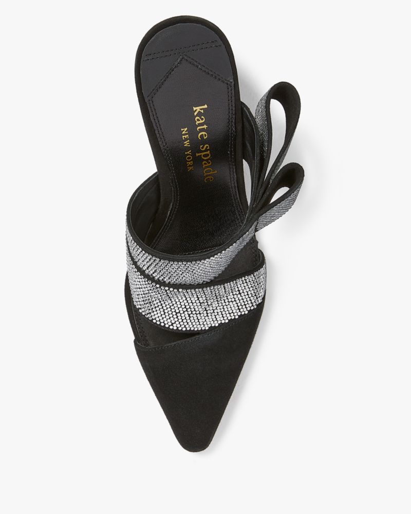 Kate Spade,Bianca Heel Pavé,Black/Clear