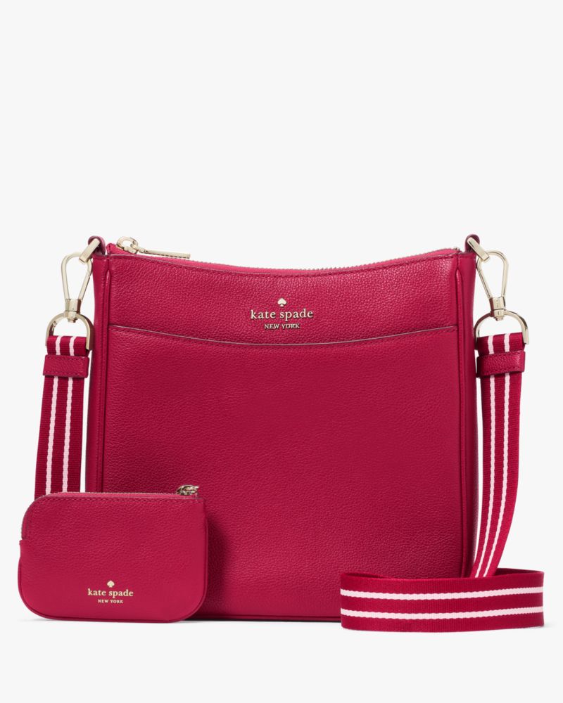 Kate Spade,Rosie North South Medium Swingpack Crossbody,Crossbody,Casual,Red