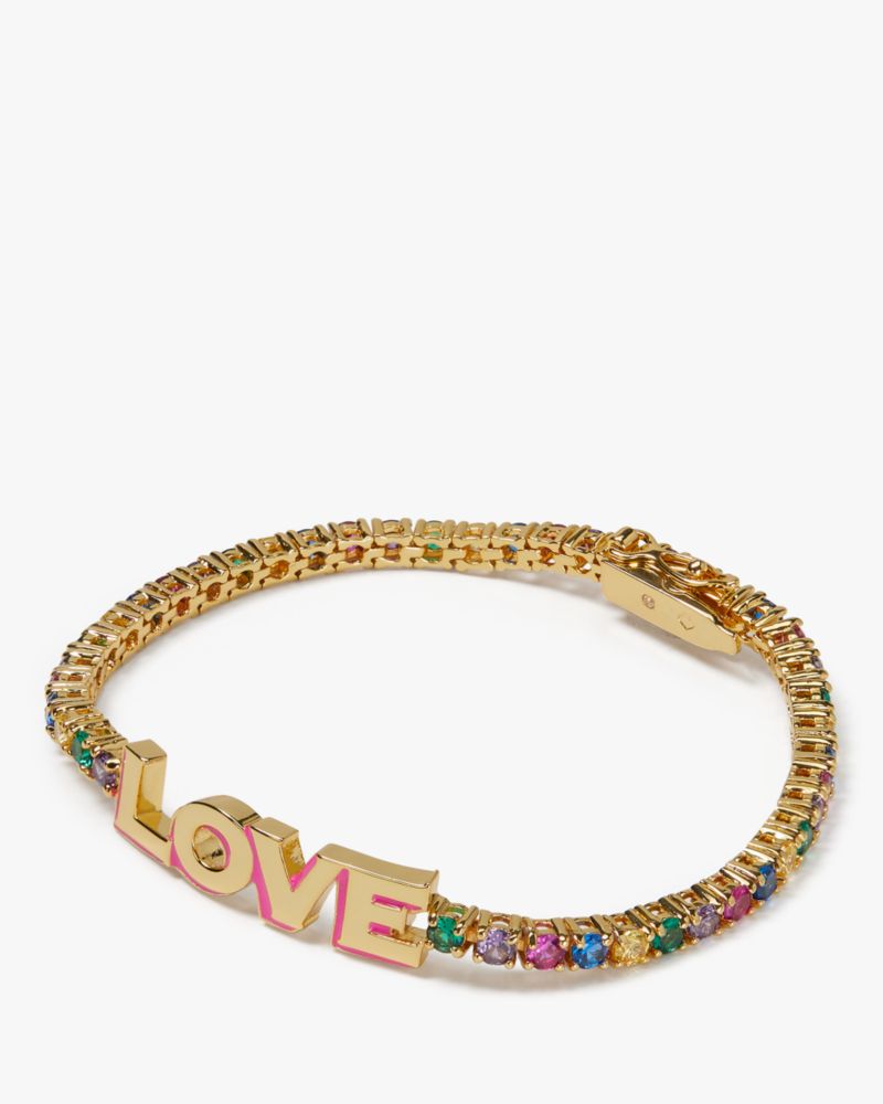 Kate Spade,Like Magic Love Tennis Bracelet,