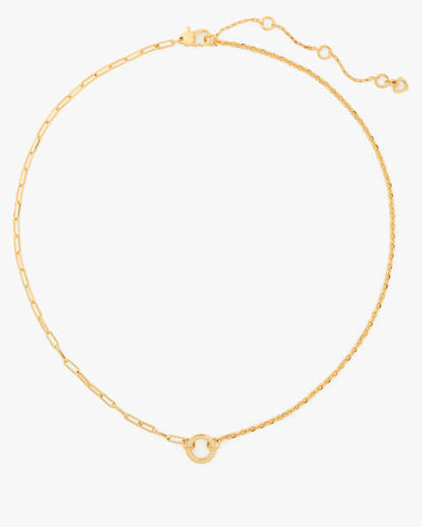 Kate Spade,One In A Million Mixed Chain Necklace,Gold