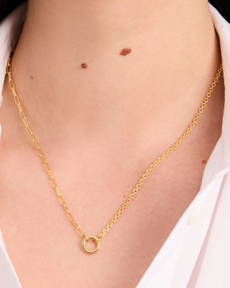 Kate Spade,One In A Million Mixed Chain Necklace,Gold