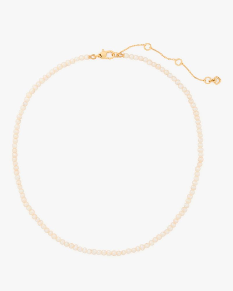 Kate Spade,One In A Million Pearl Necklace,Cream/Gold