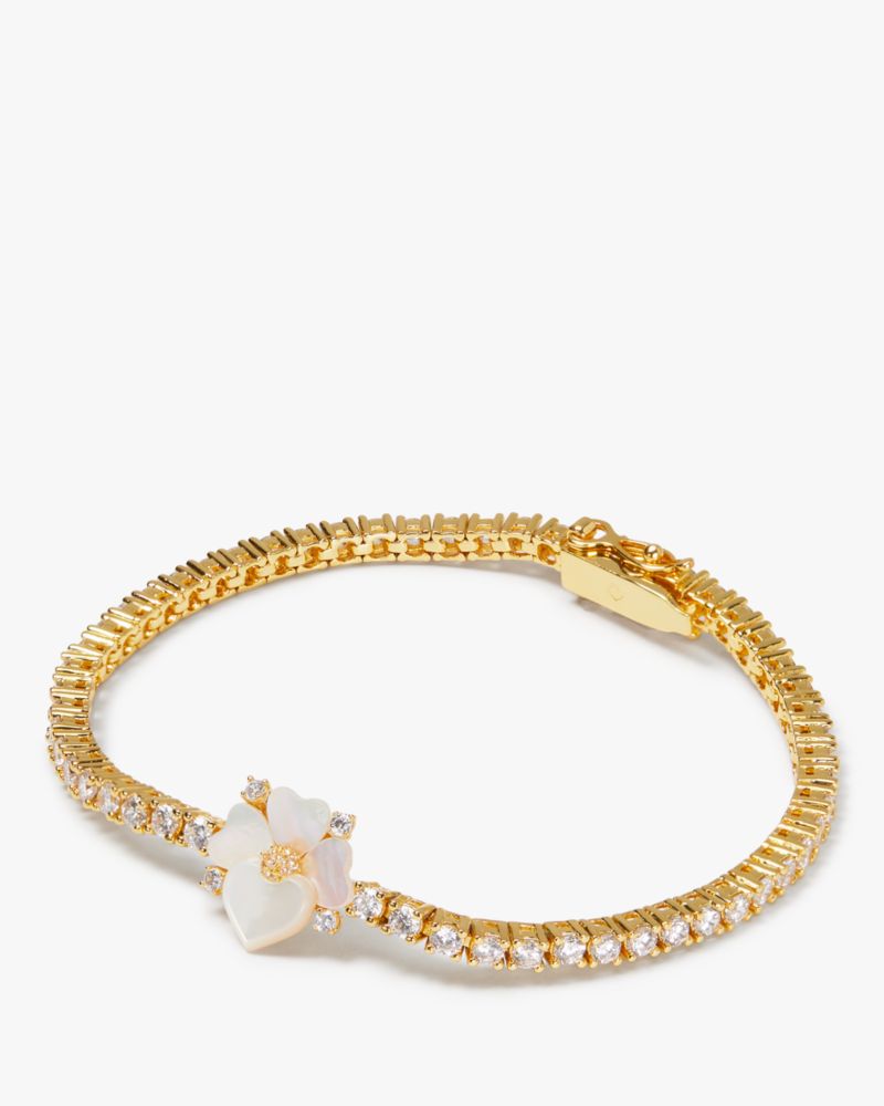 Kate Spade Precious Pansy Delicate Tennis Bracelet