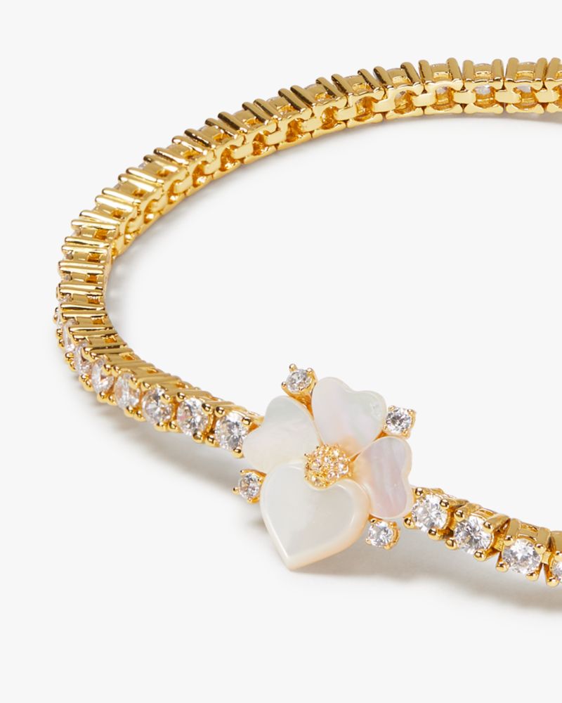 Precious Pansy Delicate Tennis Bracelet