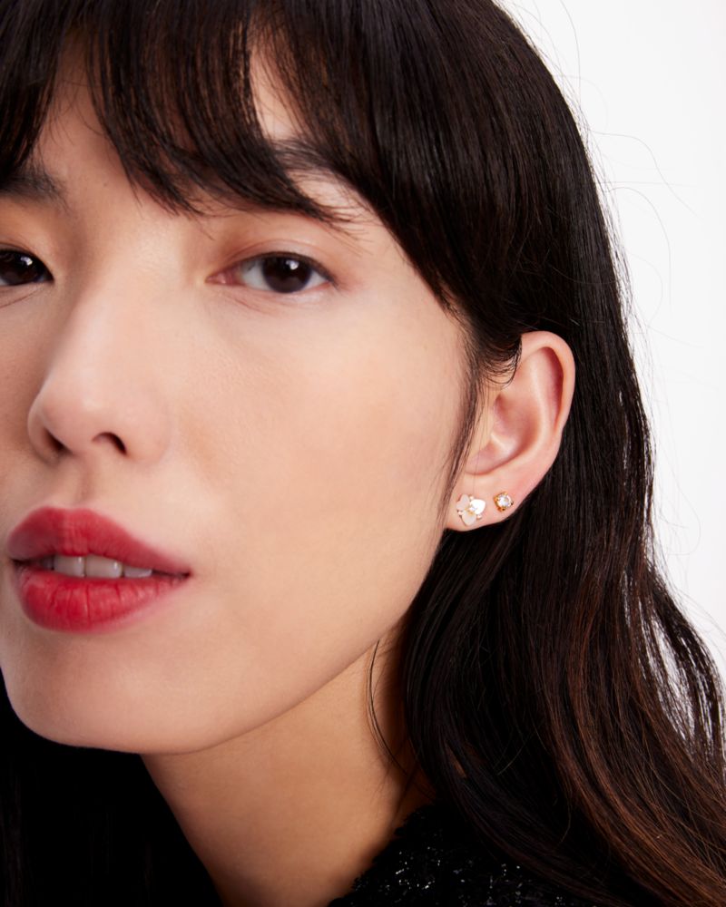 Kate Spade,Precious Pansy Studs Set,