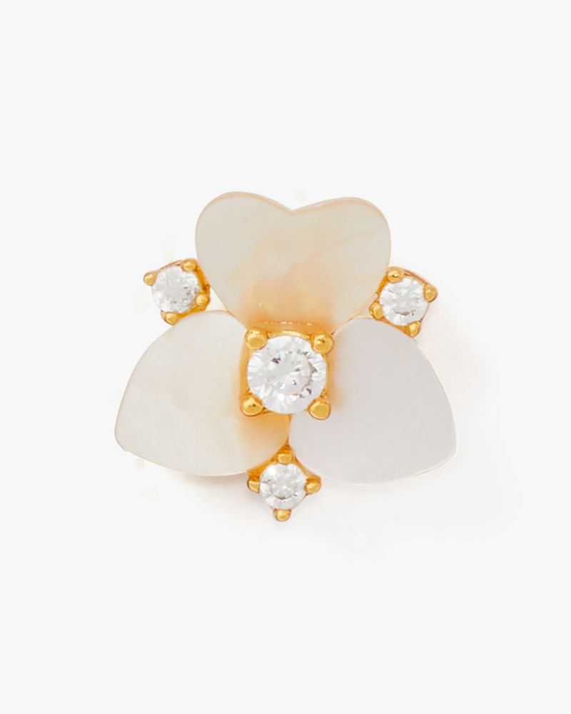 Precious Pansy Studs Set